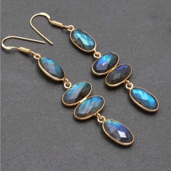Bohemian drop earrings N532 - Picture 1 of 4